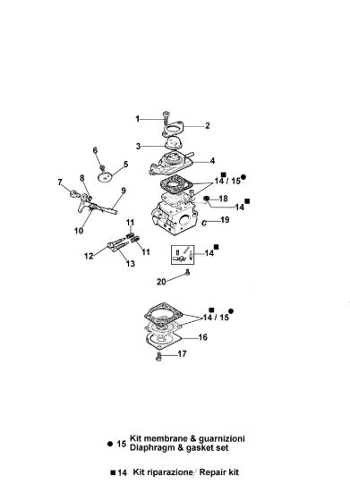 Picture of Carburatore C1Q-E6 TR 1540 Mototrivella
