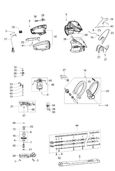 Picture of Esploso TG 750 E Tagliasiepi elettrico