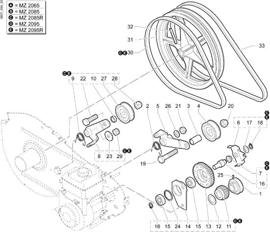 Picture of Ingranaggi MZ 2095 Motozappa