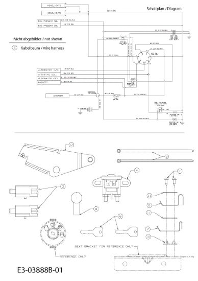 Picture of Schema elettrico (1/2) KOMMAND 92/15,5 AM Trattorino