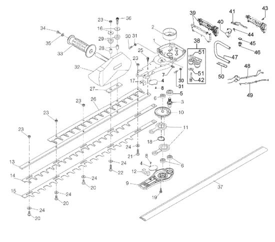 Picture of Gruppo lame TGS 2750 XP Tagliasiepi
