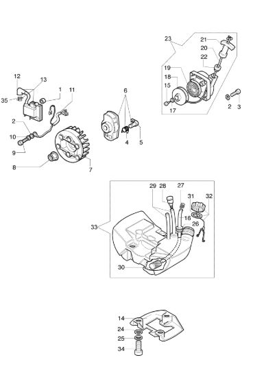 Picture of Avviamento e serbatoio 8250 R Decespugliatore