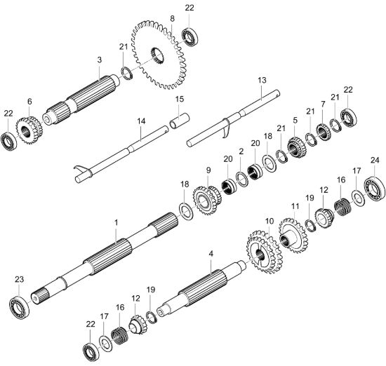 Picture of Ingranaggi (Cambio) "3+1" NTR 350 Transporter