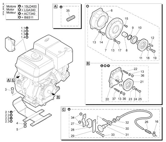 Picture of Motore FC 30 H (Fino/Until 2009) Falciatrice