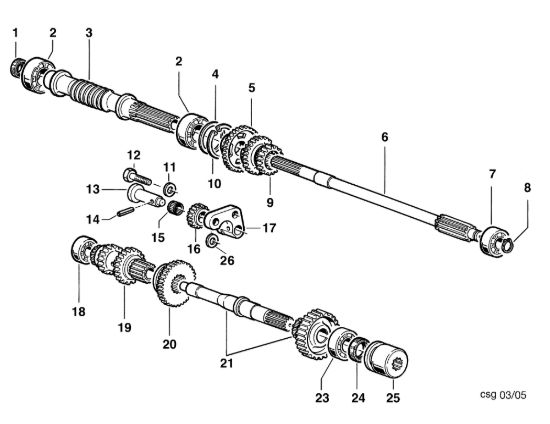 Picture of Ingranaggi (Cambio) KAM 4 (Fino/Until 2009) Motocoltivatore
