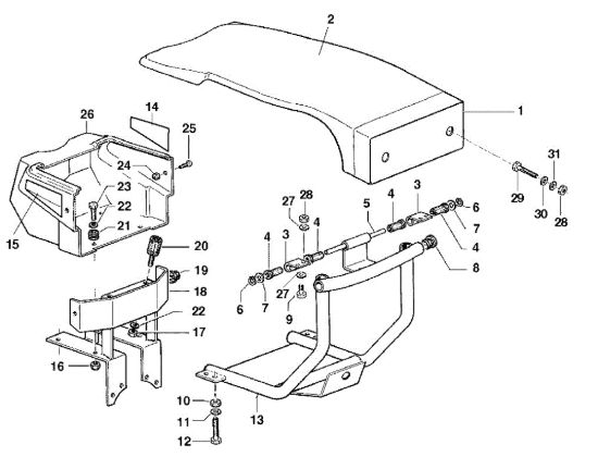 Picture of Cofano KAM 5 HF Motocoltivatore