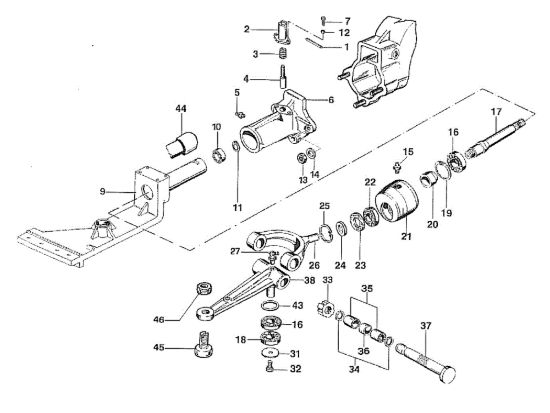 Picture of Movimento barra 508 / 508 CDA Motocoltivatore