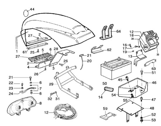 Picture of Cofano (Vers. 3) MAK 16 (Fino/Until 2009) Motocoltivatore