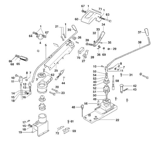 Picture of Piantone e impedimenti MAK 16 (Fino/Until 2009) Motocoltivatore