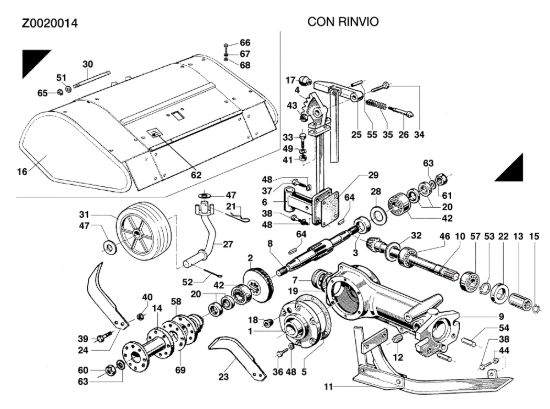 Picture of Fresa Z0020014 MAK 18 (Fino/Until 2009) Motocoltivatore