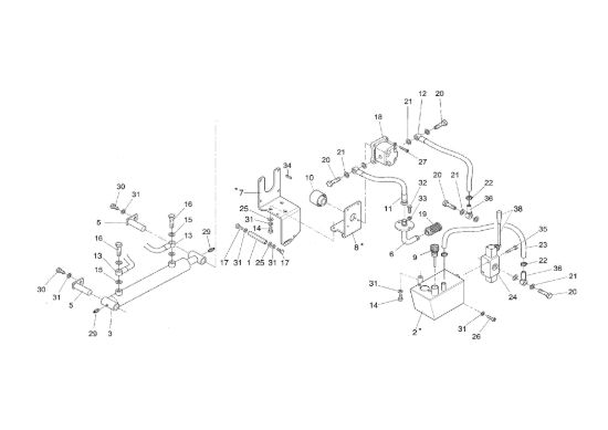 Picture of Impianto oleodinamico (Cassone dumper) NTR 550 D (Hydro) Transporter
