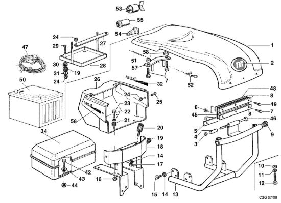 Picture of Cofano ad iniezione KAM 4 (Fino/Until 2012) Motocoltivatore