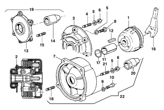 Picture of Frizione KAM 4 (Fino/Until 2012) Motocoltivatore