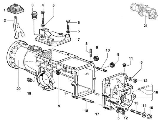 Picture of Scatola cambio KAM 5 (Fino/Until 2012) Motocoltivatore