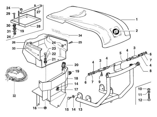 Picture of Cofano ad iniezione MAK 16 (Fino/Until 2012) Motocoltivatore