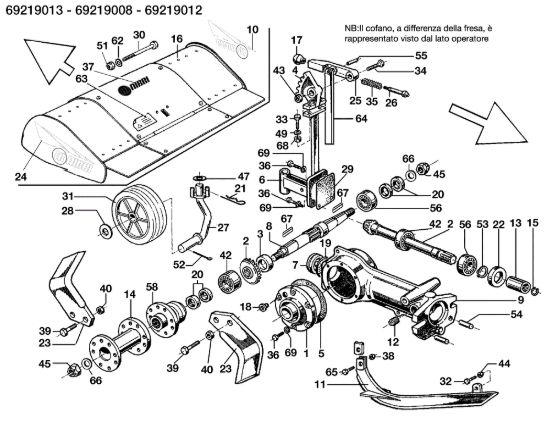 Picture of Fresa 69219013/69219008/69219012 MAK 16 (Fino/Until 2012) Motocoltivatore
