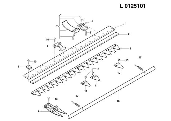 Picture of Barra falciante semifitta 69229046 BRIK 1 (Fino/Until 2012) Motocoltivatore
