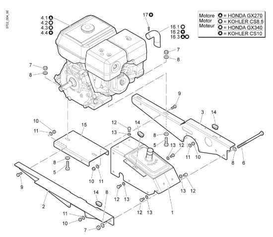Picture of Telaio e motore NTS 80 Trinciasarmenti