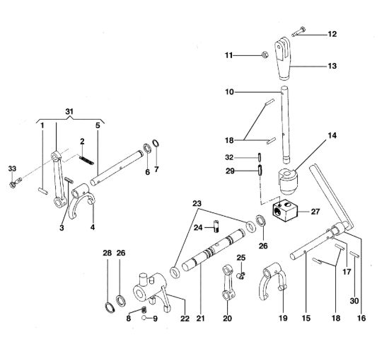 Picture of Comandi interni BRIK 1 (EN 709) Motocoltivatore