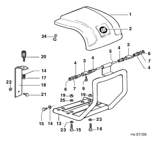 Picture of Cofano BRIK 3 (EN 709) Motocoltivatore