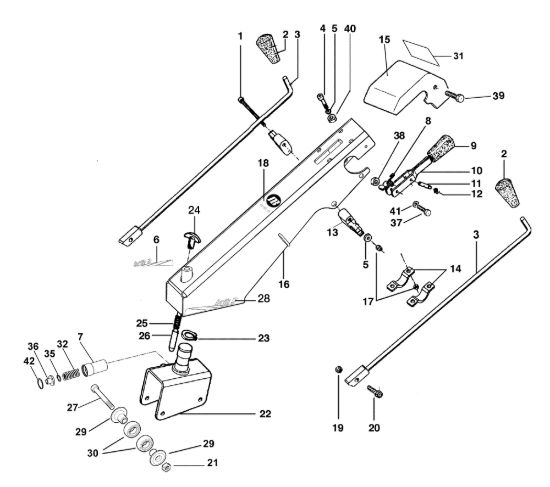 Picture of Piantone e stegole BRIK 3 (EN 709) Motocoltivatore