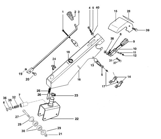 Picture of Piantone e stegole BRIK 1 EMAK (EN 709) Motocoltivatore