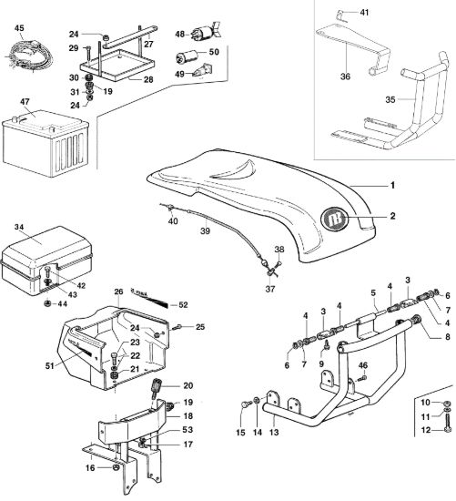 Picture of Cofano ad iniezione KAM 5 (EN 709) Motocoltivatore