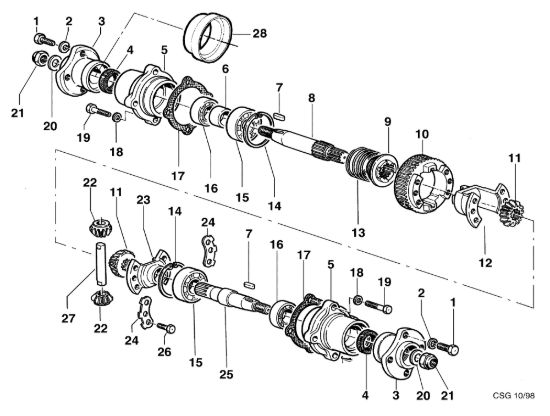 Picture of Ponte con differenziale KAM 5 (EN 709) Motocoltivatore