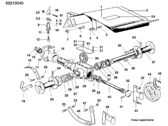 Picture of Fresa registrabile 69219040 KAM 5 (EN 709) Motocoltivatore