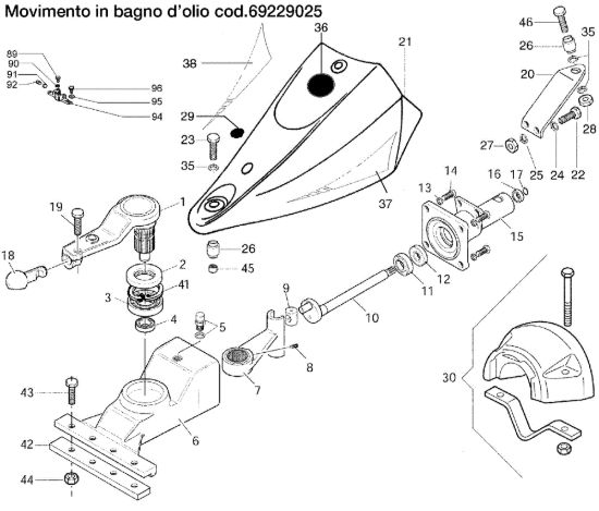 Picture of Movimento in bagno d'olio 69229025 KAM 5 (EN 709) Motocoltivatore