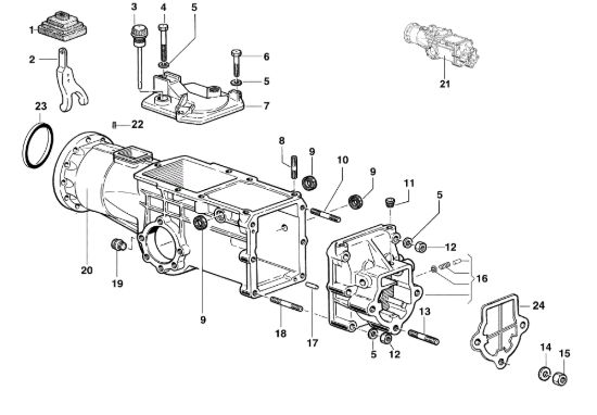 Picture of Scatola cambio KAM 5 JUNIOR (Solo per il mercato francese) EN 709 Motocoltivatore