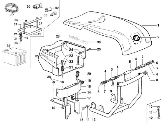 Picture of Cofano ad iniezione MAK 16 (EN 709) Motocoltivatore
