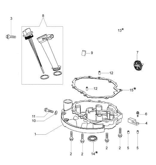 Picture of Coperchio basamento NTR 270 K (K650) Transporter