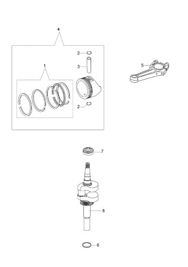 Picture of Albero e pistone NTR 270 K (K650) Transporter