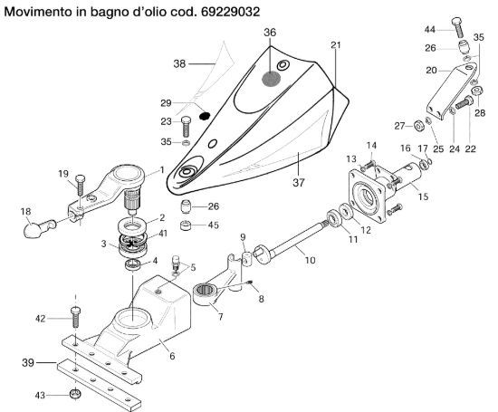 Picture of Movimento in bagno d'olio 69229032 FC 120 (K800 H) Falciatrice