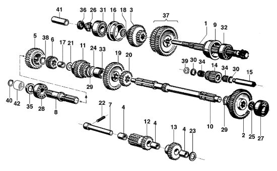 Picture of Ingranaggi (Cambio) MAK 18 S Motocoltivatore