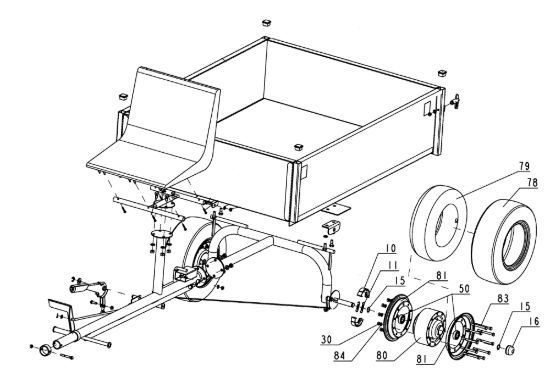 Picture of Rimorchio L0018601 KAM 7 S Motocoltivatore