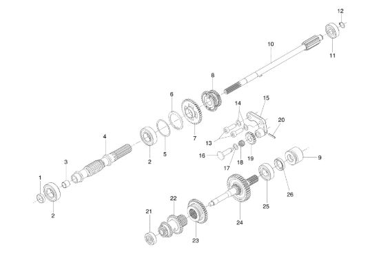 Picture of Ingranaggi (Cambio) KAM 13 S Motocoltivatore