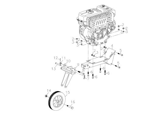 Picture of Ruotino 105 S (K800 HC - EURO5) Motozappa