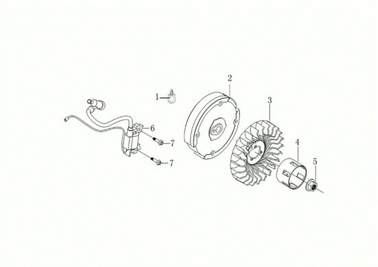 Picture of Volano e bobina 105 S (K800 HC - EURO5) Motozappa