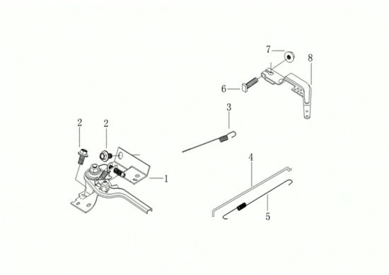 Picture of Leve di controllo 105 S (K800 HC - EURO5) Motozappa