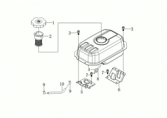 Picture of Serbatoio 105 S (K800 HC - EURO5) Motozappa