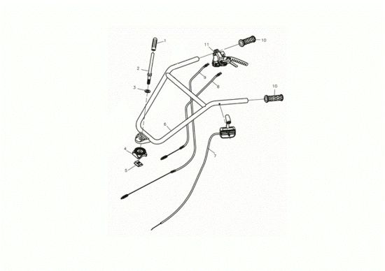 Picture of Manubrio 095 S (K800 HT - EURO5) Motozappa