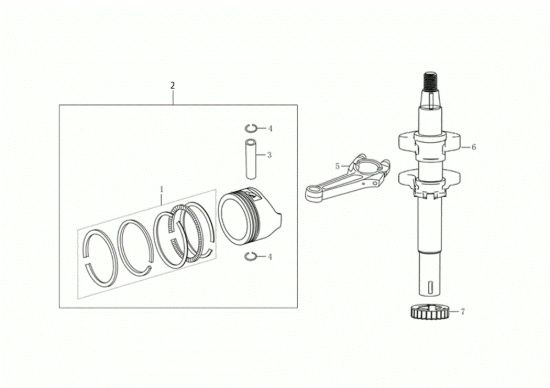 Picture of Albero e pistone NTR 340 K (K655 HF) Transporter