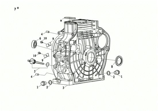 Picture of Basamento MOTORE K7000 HDR (EURO5) Motore