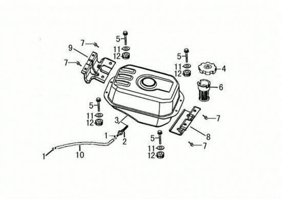 Picture of Serbatoio MOTORE K1100 H (EURO5) Motore