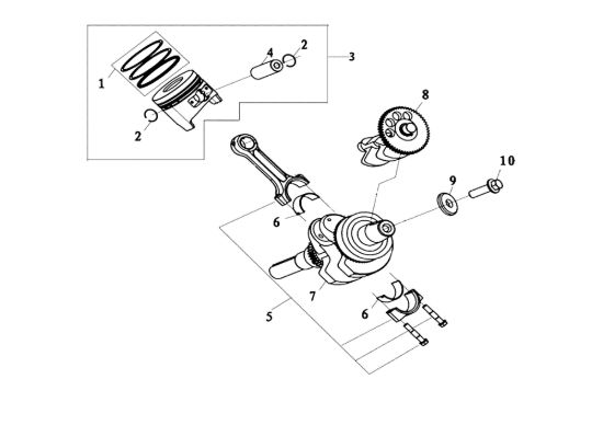 Picture of Pistone MOTORE K7000 HD - conico / conical Motore