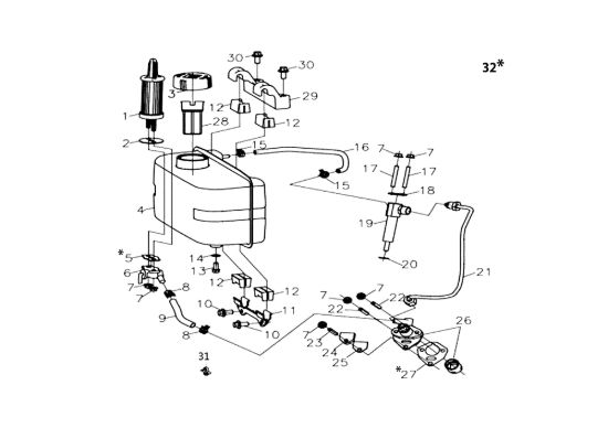 Picture of Serbatoio MOTORE K7000 HD - conico / conical Motore