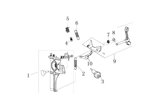 Picture of Leve di controllo MOTORE K7000 HD - conico / conical Motore