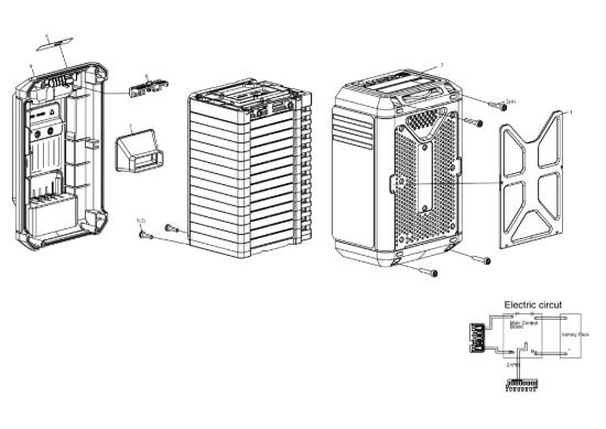Picture of Esploso della macchina KAC804 Kress